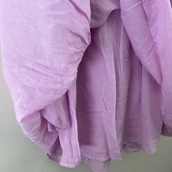 Vineyard Vines NEW Light Purple Tiered Ruffle Button Up Dress | Size Small - Picture 4 of 6